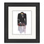 Art print of a one-of-a-kind jacket titled Daphene Jacket, designed by Sara Palacios with sheer chiffon, floral embellishments, and textile layering.
