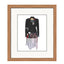 Art print of a one-of-a-kind jacket titled Daphene Jacket, designed by Sara Palacios with sheer chiffon, floral embellishments, and textile layering.