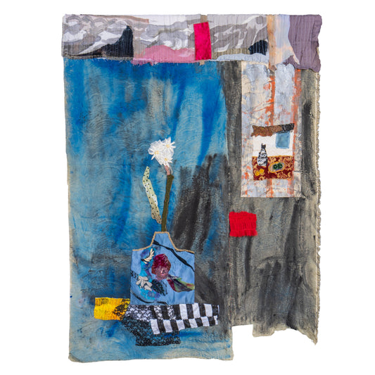 blue modern tapestry