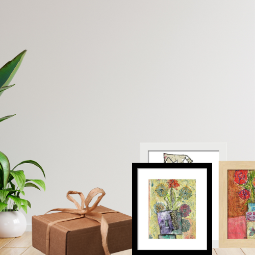 christmas present with framet art prints