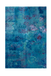Abstract blue and green patterned fabric