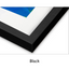 Black frame corner with a white background
