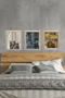 Gallery Wall Above the Bed – Textured Abstract Set of 3 Prints