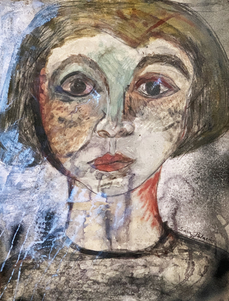 colorful woman portrait