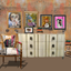 Eclectic Art Wall & Designer Chair – Set of 4 Prints