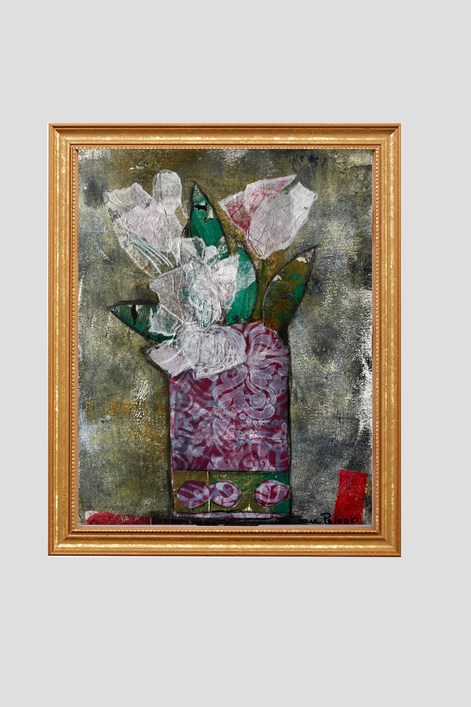 sunday afternoon art print framed in a 11"x14" gold frame