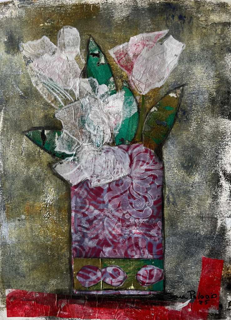 abstract floral  artwork