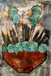 artistic abstract flower vase