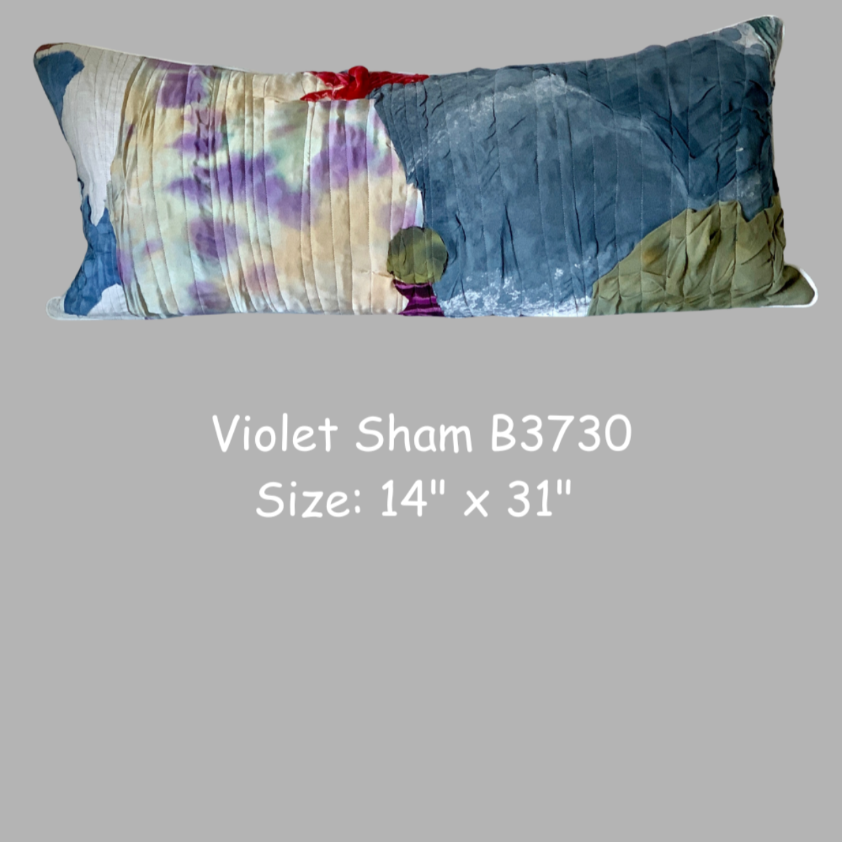 Decorative pillow with abstract pattern on a gray background