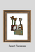 Framed artwork titled 'Desert Floralscape' with floral elements and a wooden frame.