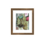 Framed artwork with a decorative object on a white background