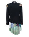 Art print of a one-of-a-kind jacket titled Kylia Jacket, designed by Sara Palacios with mixed lace, sequins, and hand-dyed fabric collage.
