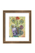 Framed artwork of a colorful floral arrangement on a white background