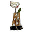 Artistic depiction of a vase with a flower on a white background