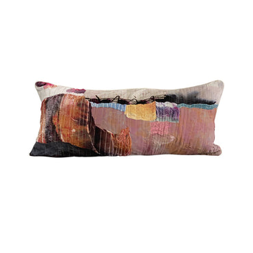 Valerian Patchwork Lumbar Pillow - Lumbar Decorative Pillows
