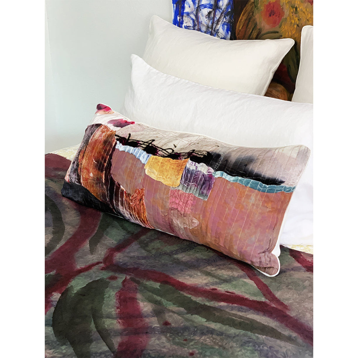 Valerian Patchwork Lumbar Pillow - Pillowcases & Shams
