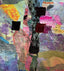 Abstract Colorful Wall Art -Fabric Collage Artwork - Sara Palacios Designs