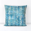 Blue and Cream Velvet Throw Pillow - Throw Pillows - Sara Palacios Designs