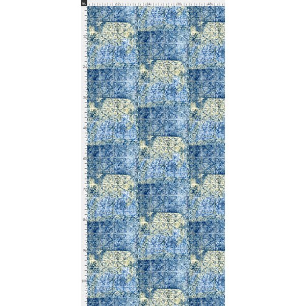Blue Floral Velvet Lumbar Pillow - Throw Pillows - Sara Palacios Designs