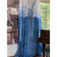Blue Ombre Sheer Curtains - Color Block Curtains - Set of 2