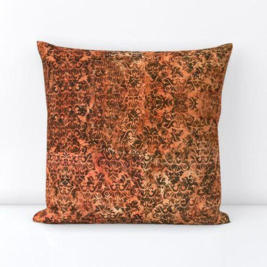 Burnt Orange Velvet Throw Pillow - Throw Pillows - Sara Palacios Designs