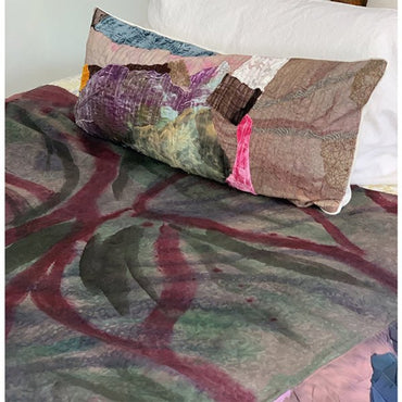 Date-Plum Lumbar Pillow - Pillowcases & Shams - Sara Palacios Designs