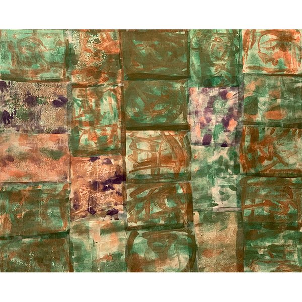 Handmade Fabric Wallpaper - Green Wallpaper - Sara Palacios Designs