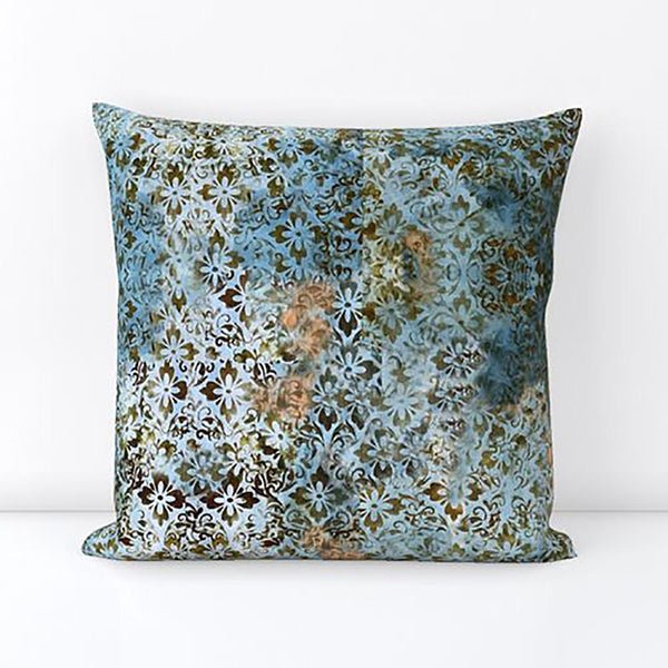 Light Blue Velvet Throw Pillow - Throw Pillows - Sara Palacios Designs