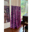 Two Tone Fuchsia Curtains - Color Block Curtains - Set of 2