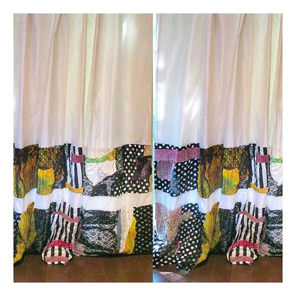 Unique Curtains for Bedroom - Color Block Curtains - Set of 2 - Sara Palacios Designs