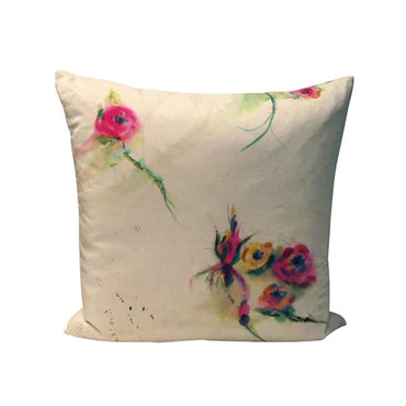 White Silk Throw Pillows - Throw Pillows - Sara Palacios Designs